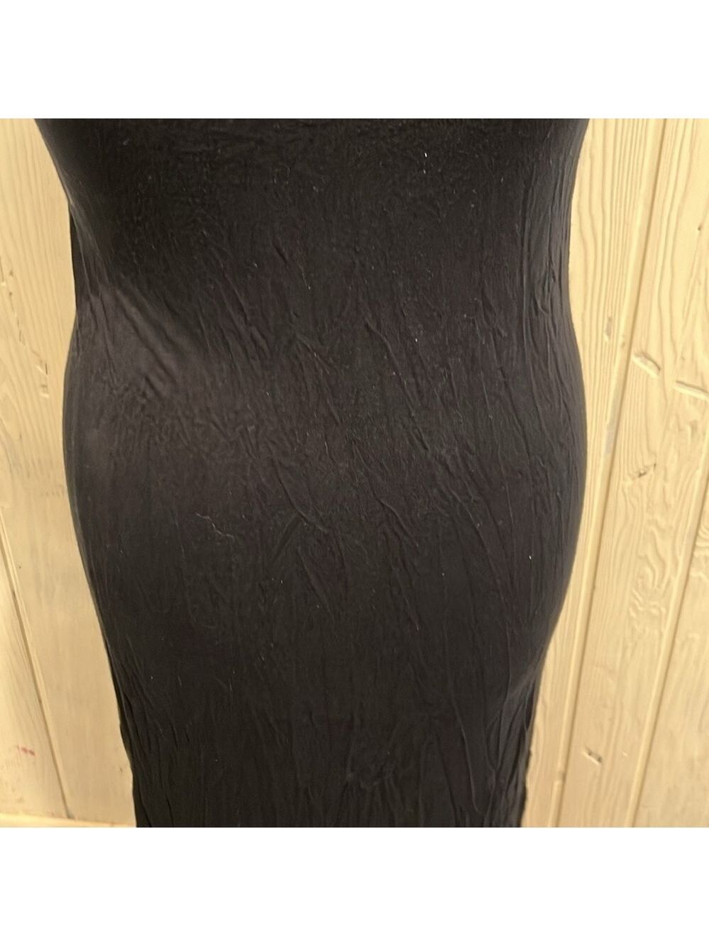 Elan Black Maxi Dress Tie Back Medium - Picture 3 of 11